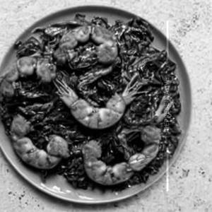 Crispy Spinach Prawn