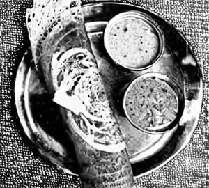 Butter onion rawa masala dosa
