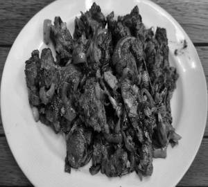 Duck fry with onion
