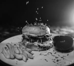 Double cheese veg burger