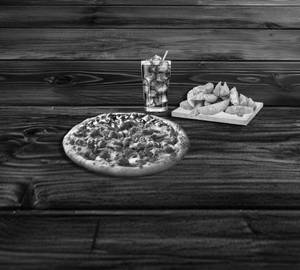 Regular Chicken Pizza + French Fries + Coke [300Ml]