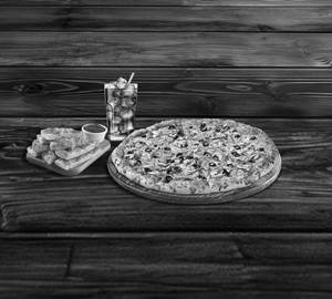 Medium Veg Pizza + Garlic Breadsticks + Coke [300Ml]