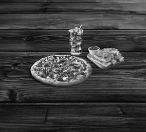 Regular Chicken Pizza + Garlic Bread Sticks + Coke [300Ml]