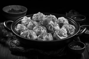 Chicken Manchurian Tossed Momo