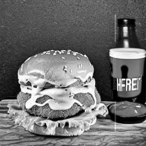 Chicken Fritter Burger