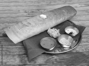 Butter masala dosa