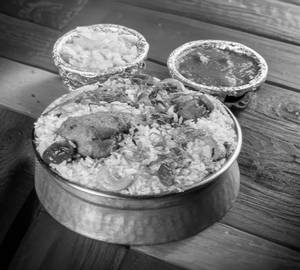 Half Chicken Dum Biryani