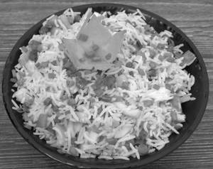 Veg fried rice half