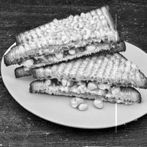 Cheese corn sandwich
