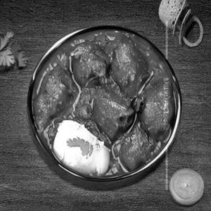 Soya stuffed malai chaap gravy [full]