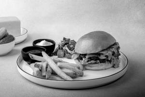 Texas Style Smashed Beef & Double Bacon Burger