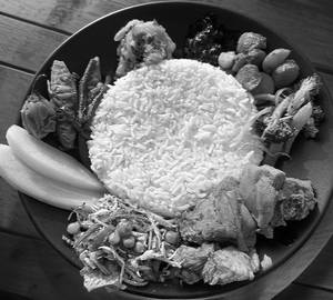 Chicken bamboo thali