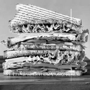Veg club sandwich