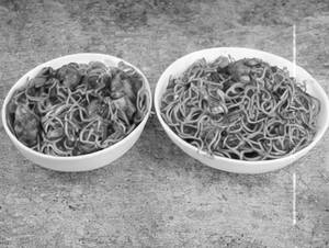 Paneer manchurian noodles