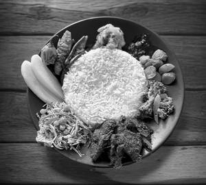 Roasted beef thali