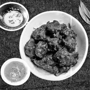 Garlic mutton