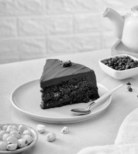 Rich Hazelnut Truffle Cake Slice