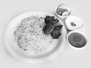Chicken kabab biryani