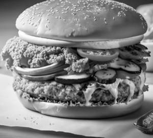 Crispy veg burger