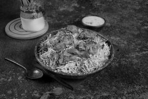 Handi Chicken Biryani With Burani Raita