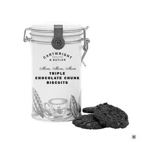 Cartwright & Butler Triple Chocolate Chunks Biscuits Tin 200G