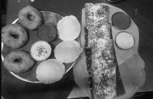 Masala Dosa With Vada Sambar ( 3 Vada) And Idli ( 3 Pcs ) 