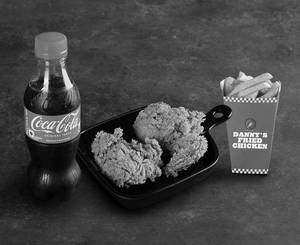 2 Pc Hot & Crispy, Fries & 250 Ml Coke