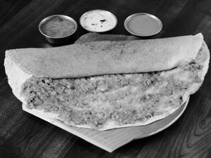 Mushroom Masala Dosa