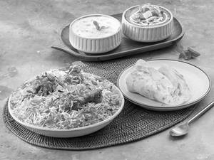 Chicken Biryani & Paratha Meal