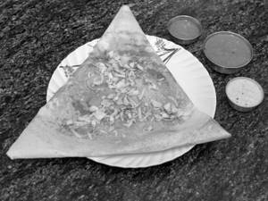 Onion masala dosa