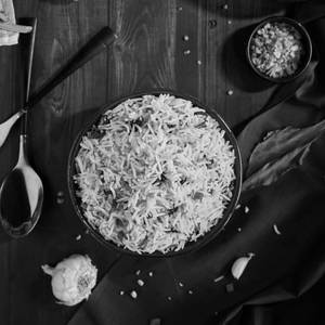 Burnt Garlic & Spinach Rice