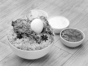 Chicken Egg Biryani [1 Plate, 2 Eggs]