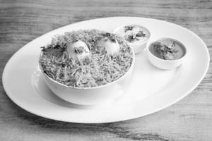 Special egg biryani [3 eggs]