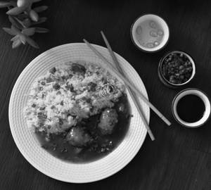 Fried Rice with Manchurian