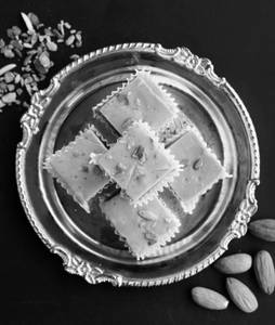 Roasted Almond Channa Dal Burfi