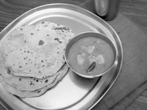 Chapathy And Sambhar 2 Pcs