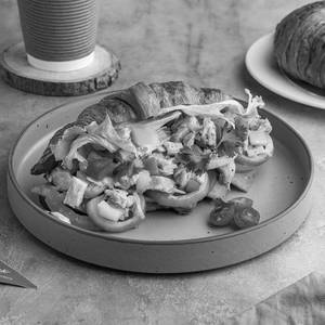 Butter Croissant With Grilled Chicken and Honey Mustard
