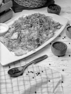 Singapore Style Chicken Fried Rice