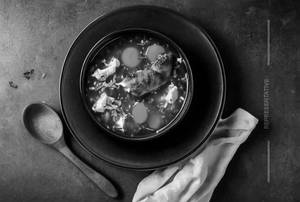 Chicken Burnt Garlic Soup