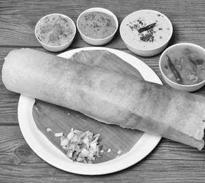 Paneer Onion Masala Dosa