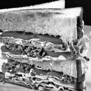 Vegetable Club Sandwich