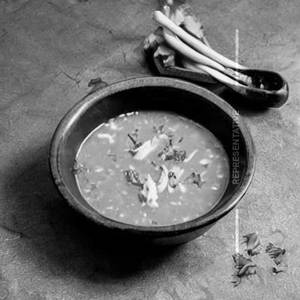Chicken Burnt Garlic Soup
