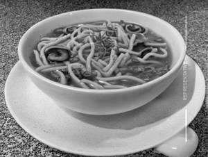 Mushroom Noodles Soup 