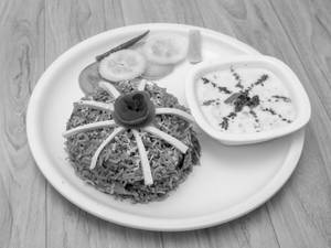 Veg Biryani with Raita