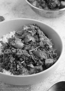 Chicken Keema With Rice