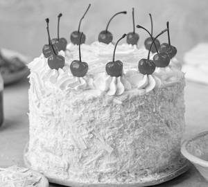 White Forest Fresh Cream Cake (500gms)