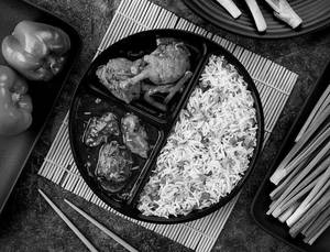 Chicken Manchurian And Indo Bongo Chicken With Shanghai Special Fried Rice/noodles