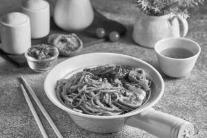 Stir-Fried Udon Noodles Shitake - Mushroom