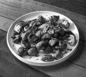 Mushroom Garlic Manchurian