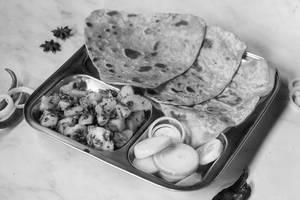 Aloo Jeera With 3 Tawa Paratha